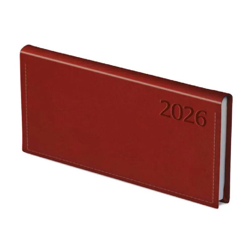 TopTimer Zsebnaptár 2026, T030 (Heti beoszt.) BORDÓ