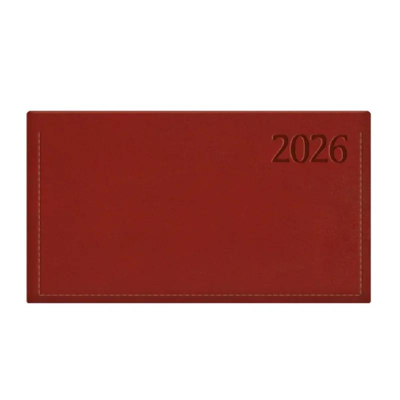TopTimer Zsebnaptár 2026, T030 (Heti beoszt.) BORDÓ