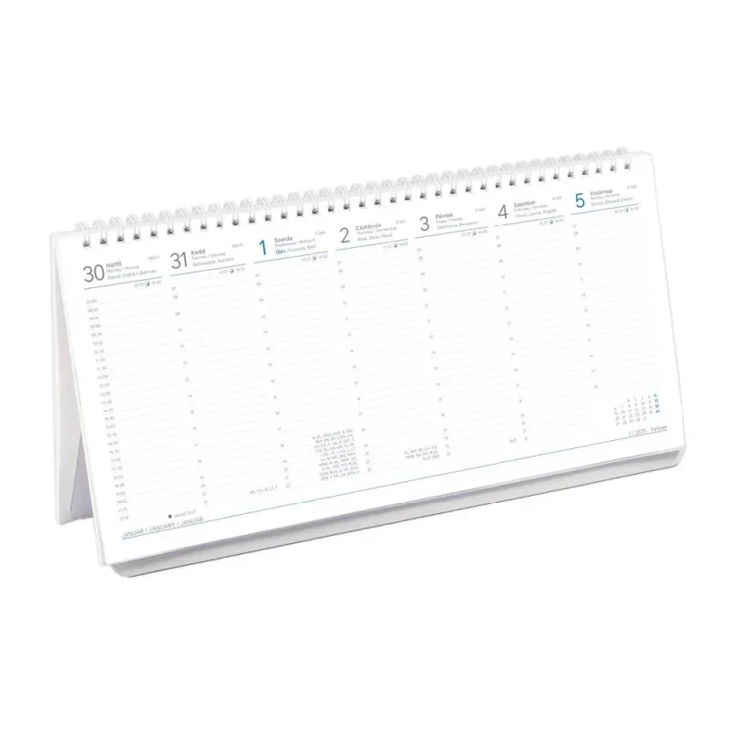TopTimer T052 Álló asztali naptár 2026, PAPÍR T