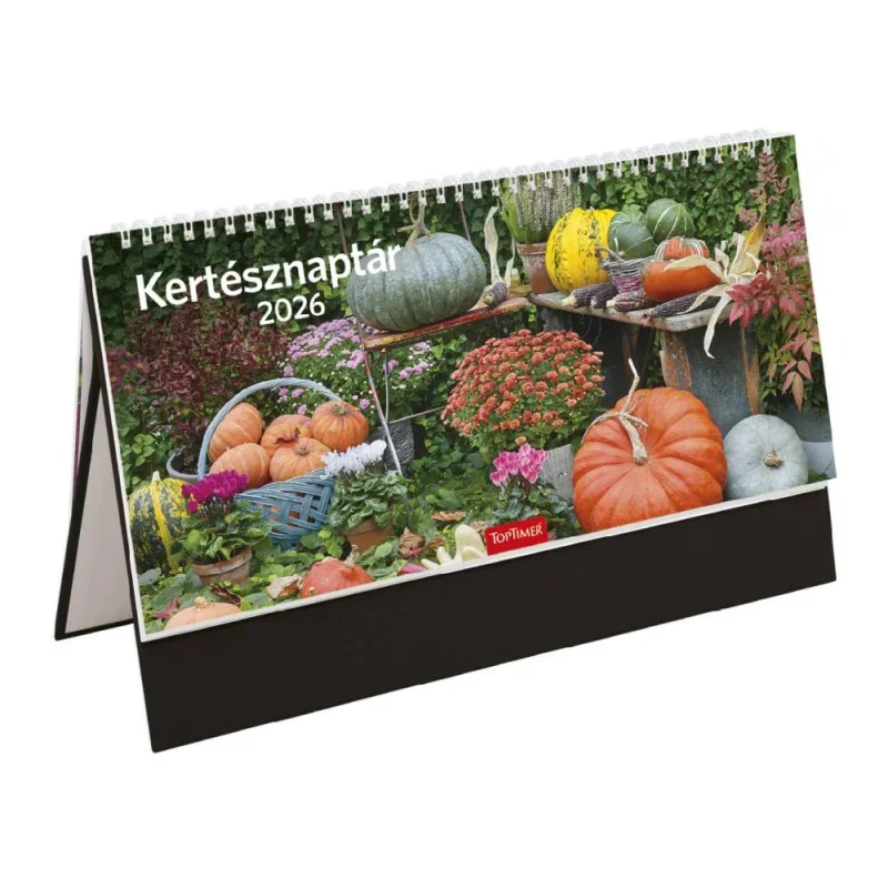TopTimer T054 KERTÉSZ Álló asztali naptár 2026, FEKETE