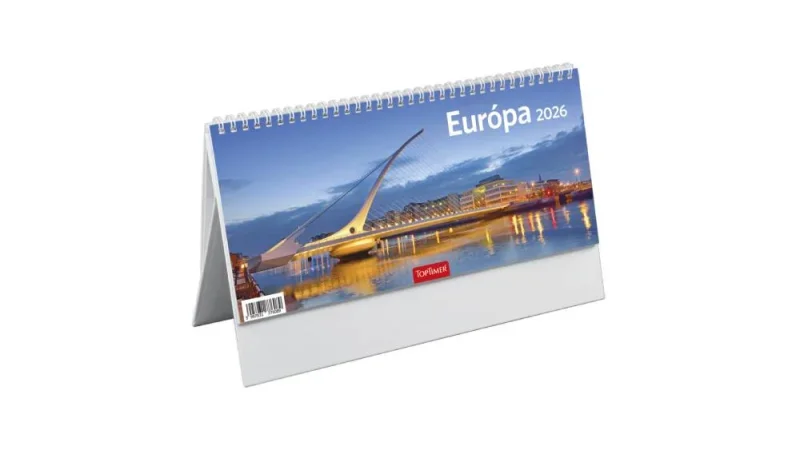 TopTimer T063 Álló asztali naptár 2026, EURÓPA