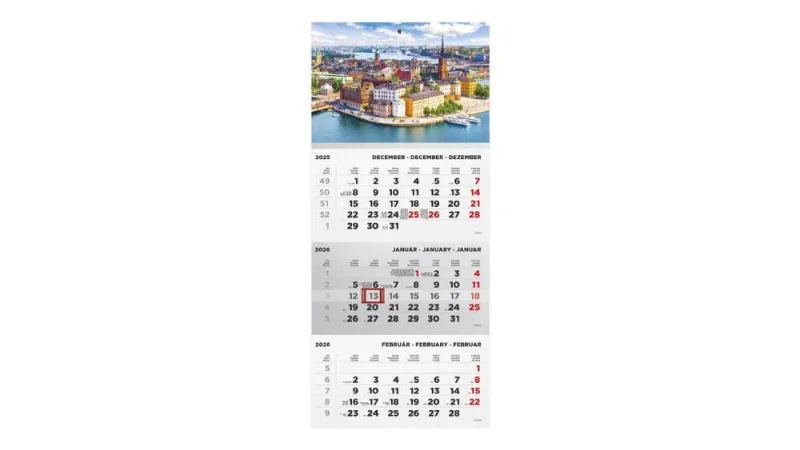 TopTimer T072 Speditőrnaptár 2026, 1 tömb, VÁROS FEJ