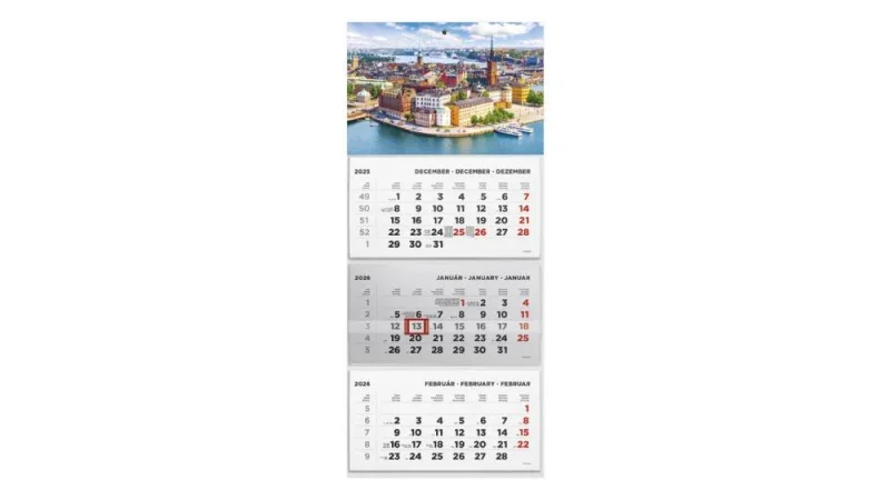 TopTimer T074 Speditőrnaptár 2026, 3 tömb, VÁROS FEJ