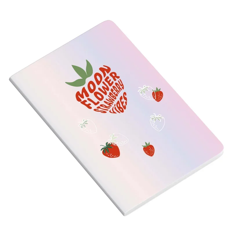 AMBAR Füzet A4, 48 lapos kockás, PP Moonflower Teen Strawberry