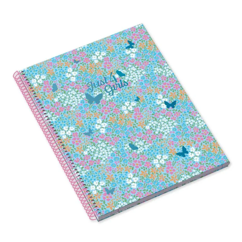 AMBAR Spirálfüzet A4, 80 lapos vonalas, Just for Girls