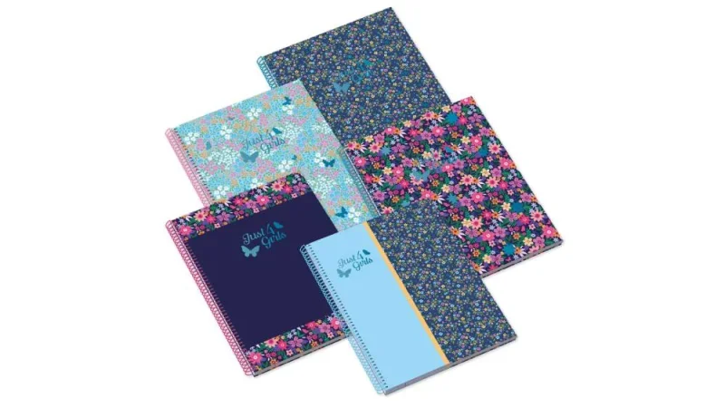 AMBAR Spirálfüzet A4, 80 lapos vonalas, Just for Girls