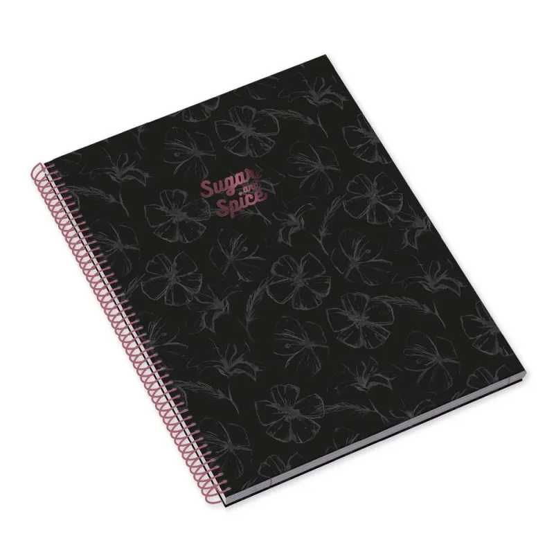AMBAR Spirálfüzet A4, 80 lapos vonalas, Sugar & Spice