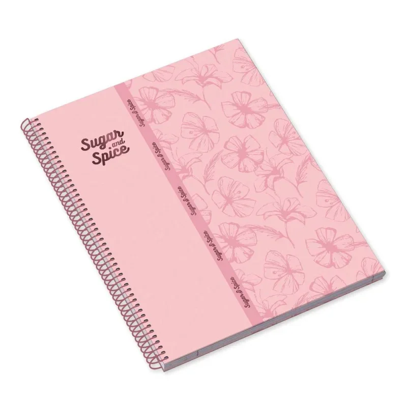 AMBAR Spirálfüzet A4, 80 lapos vonalas, Sugar & Spice