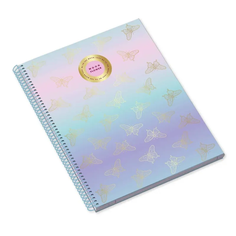 AMBAR Spirálfüzet A4, 80 lapos kockás, Moonflower Cherry