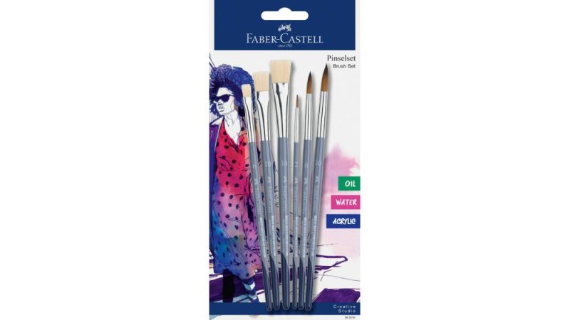 Faber-Castell Ecset készlet 6db-os, több féle technikához