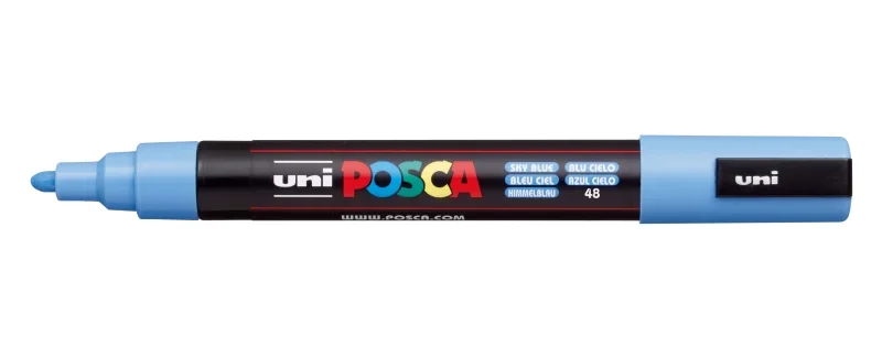Uni Posca Filctoll PC-5M Égszínkék (48)