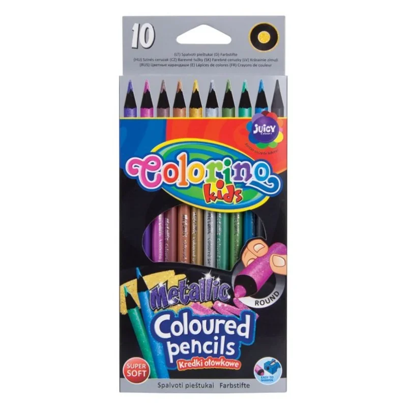 Colorino METALLIC kerek 10db-os színesceruza készlet