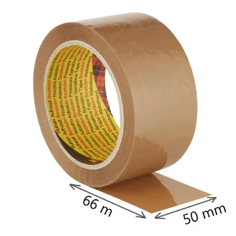 3M Scotch csomagoló ragasztószalag 66m x 5cm, barna