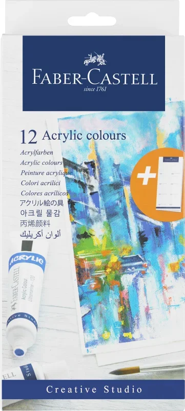 Faber-Castell Acrillfesték 12x20ml/tubus