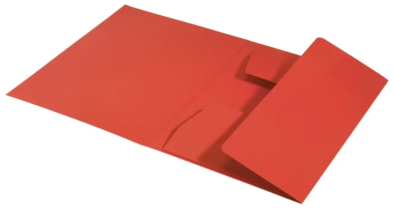 Leitz 3-pólyás mappa, A4, karton, piros, Recycle