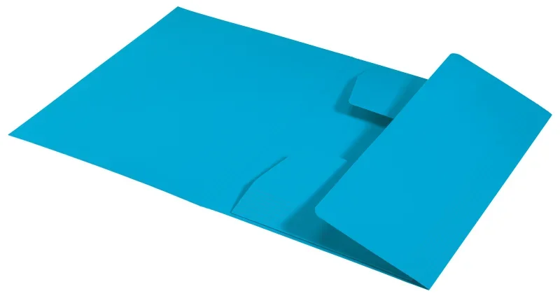 Leitz 3-pólyás mappa, A4, karton, kék, Recycle