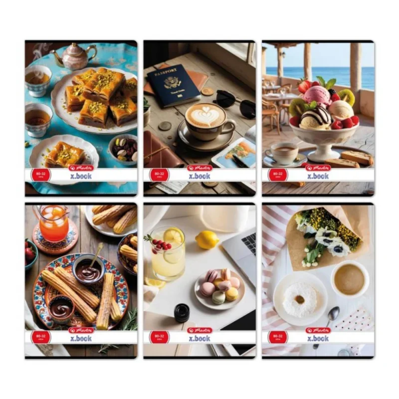 Herlitz füzet A4/80-32 sima Taste the Globe