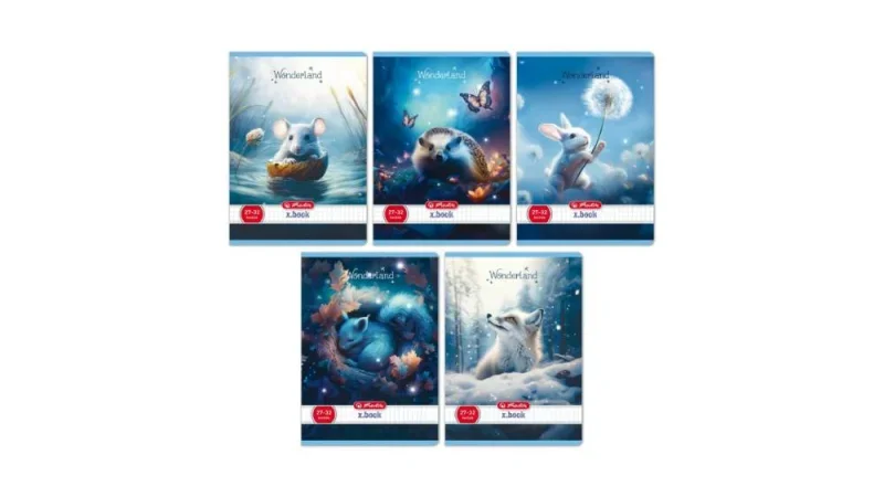 Herlitz füzet A5/27-32 kockás Wonderland