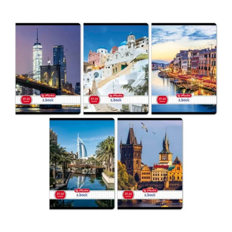 Herlitz füzet A5/27-32 kockás City