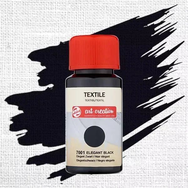 Textilfesték, TAC, 50ml, 7001 Elegant black