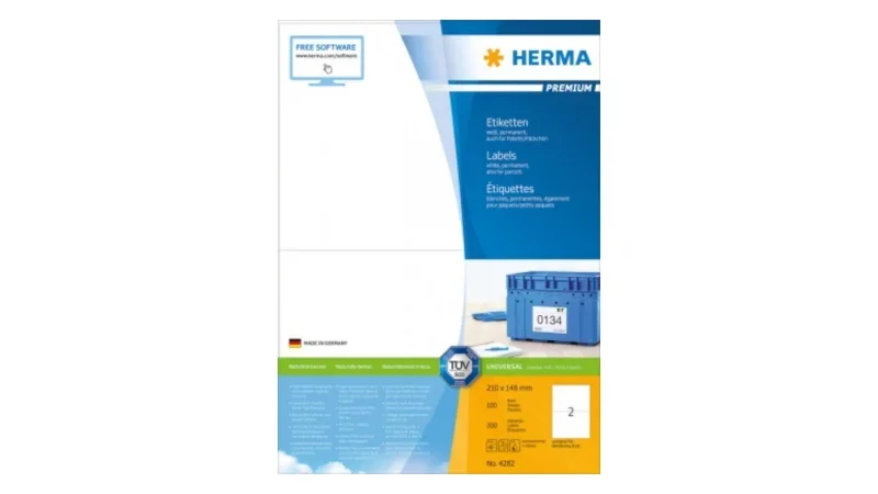 Herma etikett fehér, A4, 210x148mm (2)