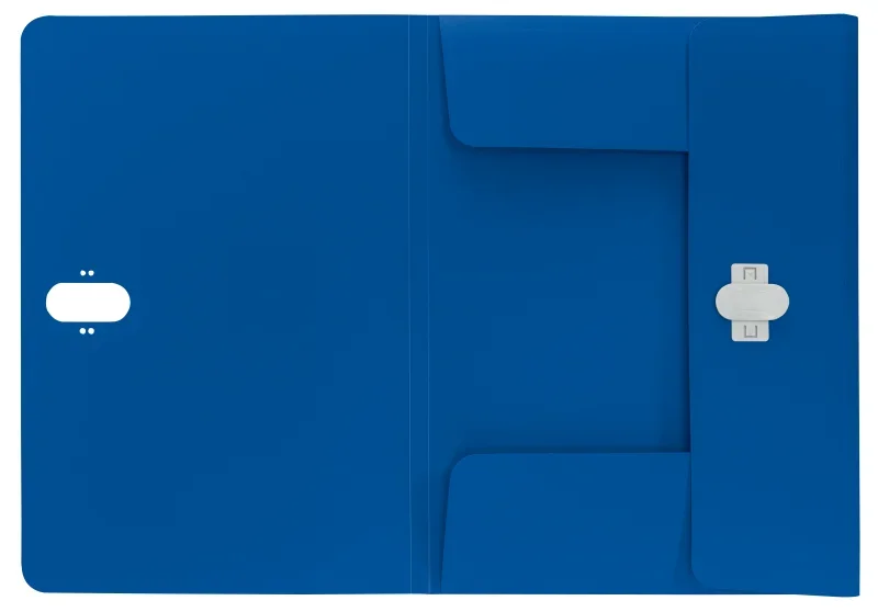 Leitz 3-pólyás mappa, A4, PP, kék, Recycle