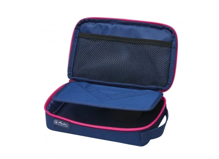 Herlitz Tolltartó 2Go, 1 klapnis navy/pink