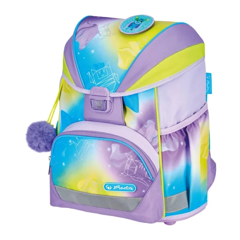 Herlitz iskolatáska UltraLight XL Plus Little Monster, Felszereltsége: 2-klapnis, üres tolltartó, ovál tolltartó, sportzsák