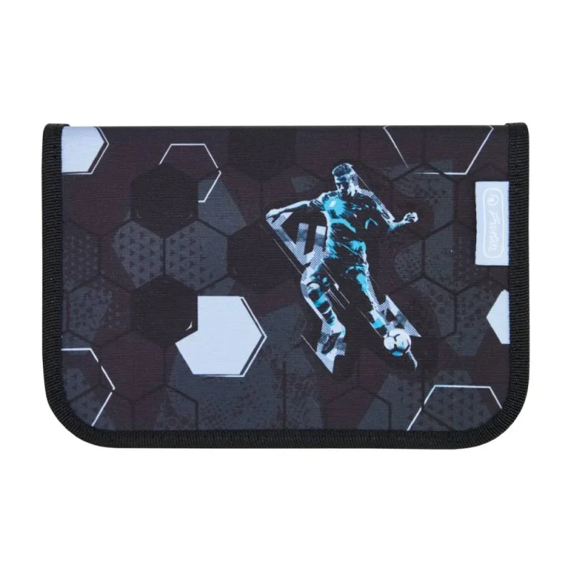 Herlitz iskolatáska UltraLight XL Plus Cyber Soccer, Felszereltsége: 2-klapnis, üres tolltartó, ovál tolltartó, sportzsák