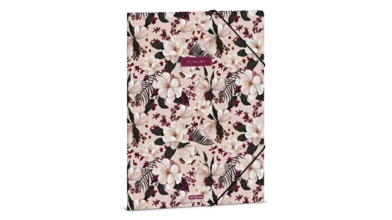 Ars Una A4 Gumis mappa Flowery pink (5375) 24