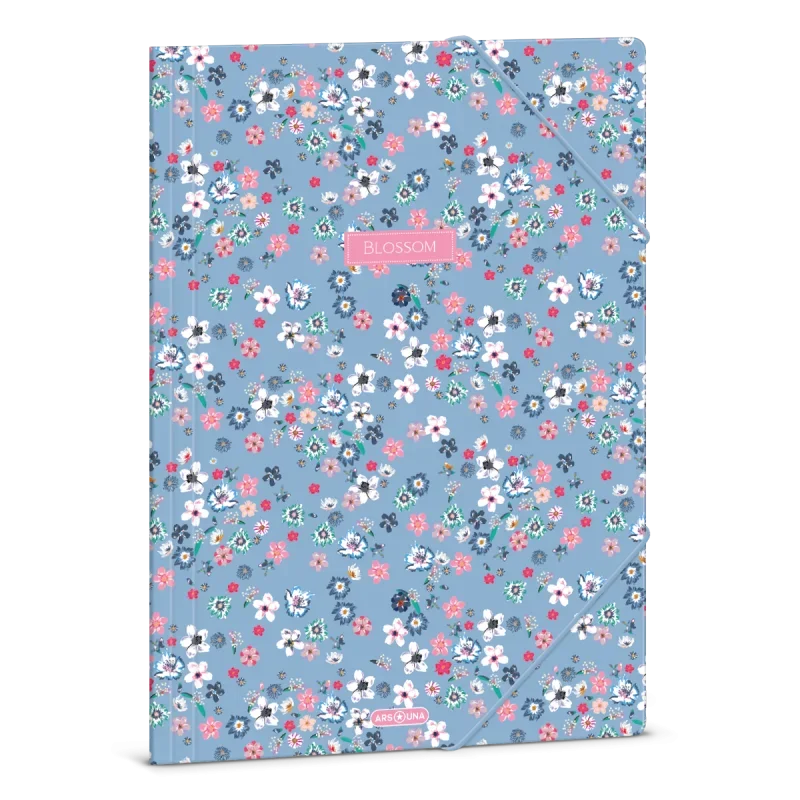 Ars Una A4 Gumis mappa Pearl Blossom blue (5376) 24