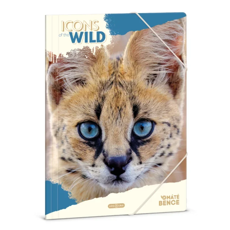 Ars Una A4 Gumis mappa Icons of the Wild-Serval (5503) 25