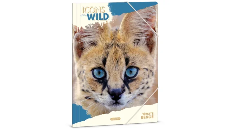 Ars Una A4 Gumis mappa Icons of the Wild-Serval (5503) 25