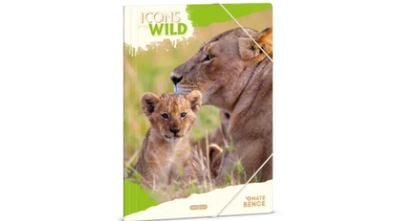 Ars Una A4 Gumis mappa Icons of the Wild-Lions (5504) 25