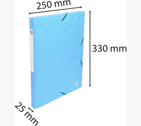 Exacompta füzetbox, A4, 25mm, 600g, világoskék