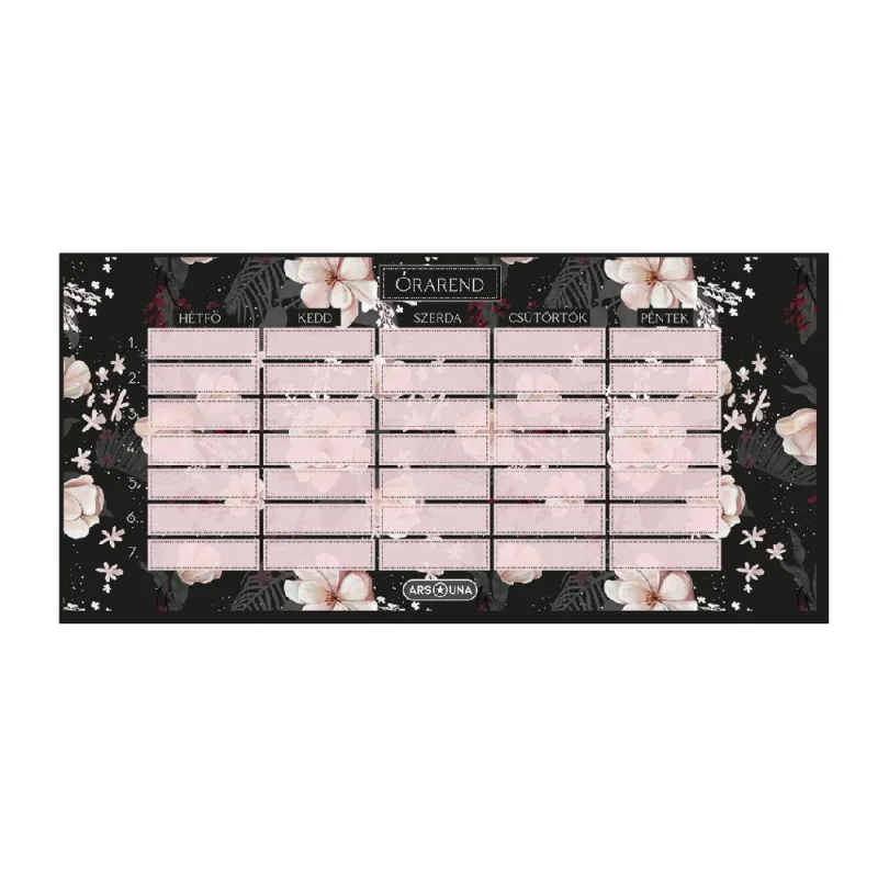 Ars Una egylapos órarend Flowery black (5374) 24