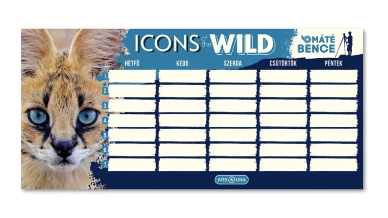 Ars Una egylapos órarend Icons of the Wild-Serval (5503) 25