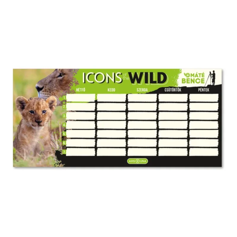 Ars Una egylapos órarend Icons of the Wild-Lions (5504) 25