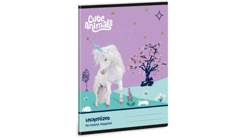 Ars Una A5 leckefüzet Cute Animals Unicorn