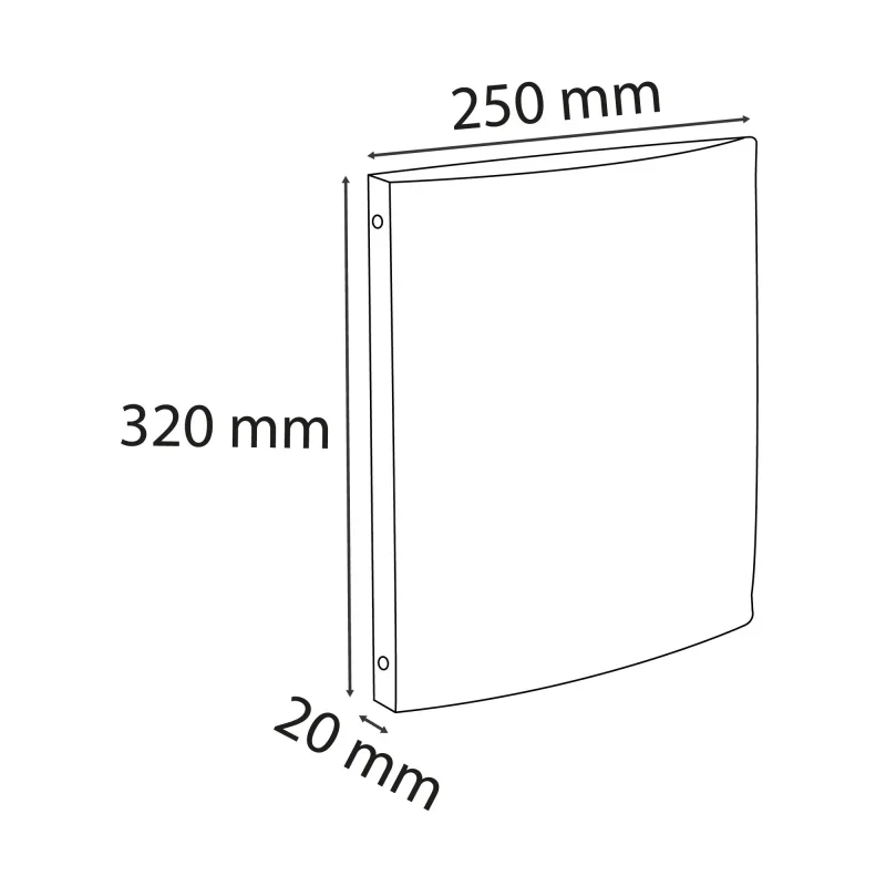 Exacompta iratrendező, PP (A4, 1,5 cm, 4 gyűrűs) sötétzöld