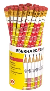 Eberhard Faber Grafitceruza radíros 1x1 B pohár/72db