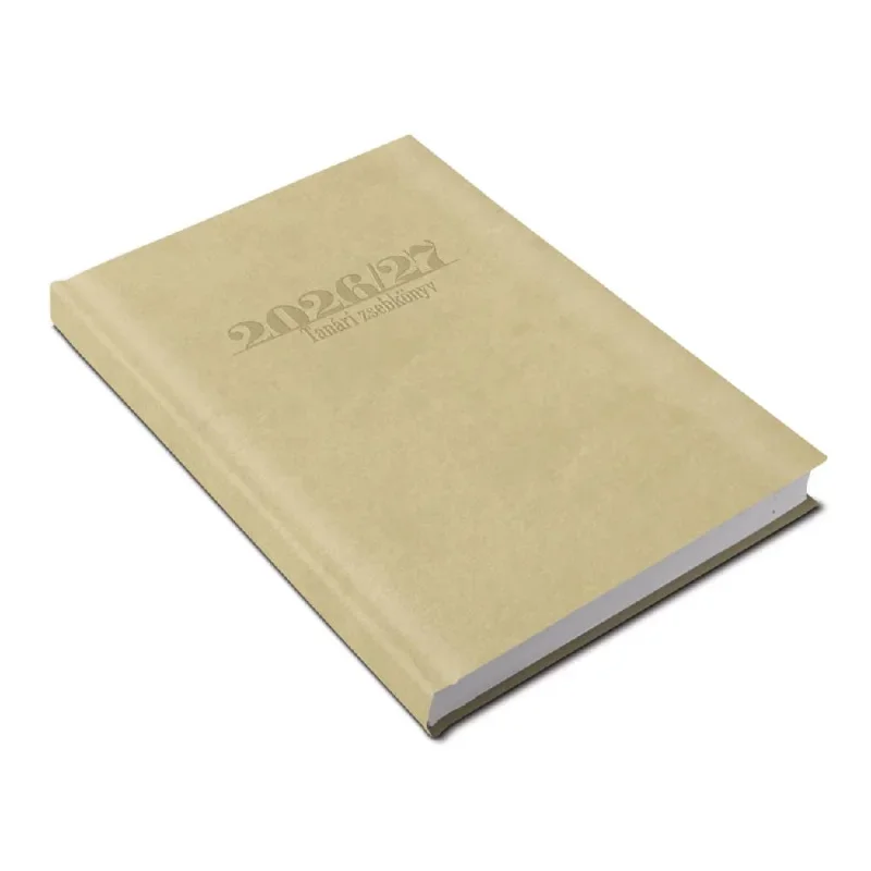 5311-30 Reálszisztéma Tanári zsebkönyv 2026/2027 heti beosztású naptár, drapp