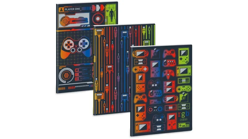 Ars Una A4 extra kapcsos füzet, vonalas RGB (5485) 25