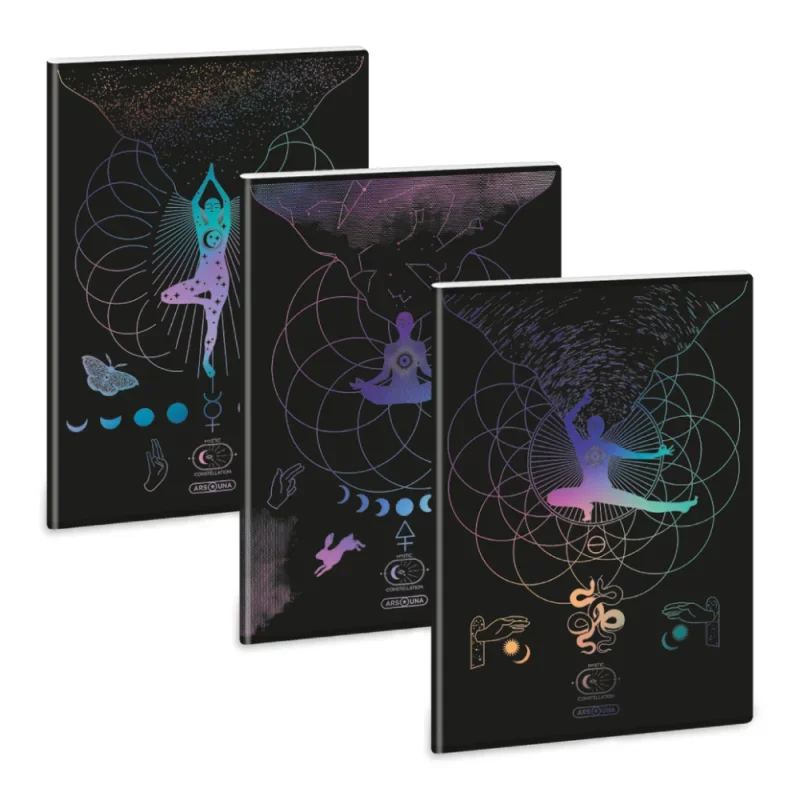 Ars Una A4 extra kapcsos füzet, vonalas Mystic Constellation (5491) 25