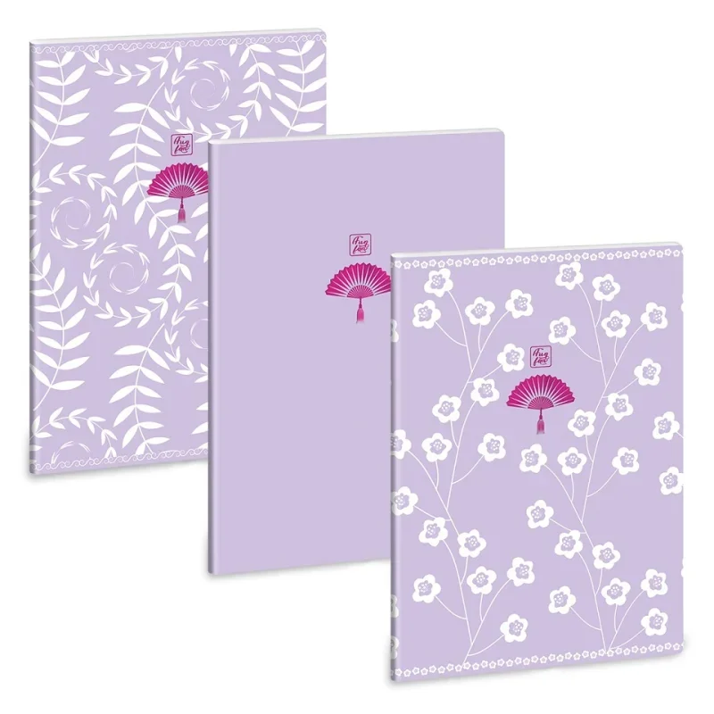 Ars Una A4 extra kapcsos füzet négyzethálós Purple Spring (5245) 22