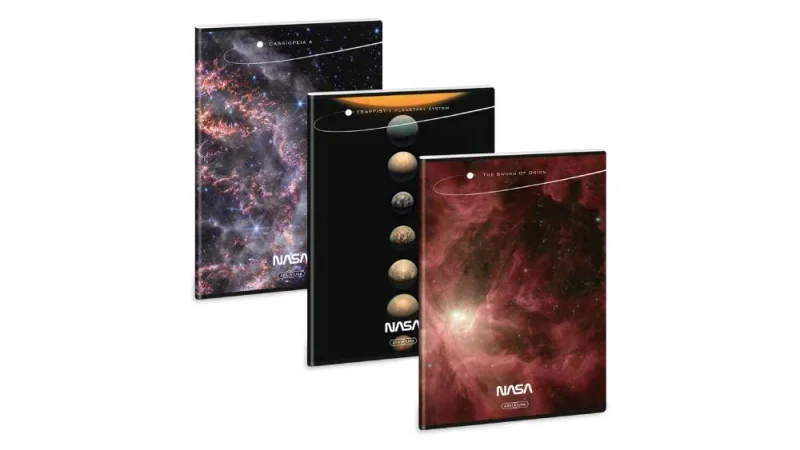 Ars Una A4 extra kapcsos füzet négyzethálós NASA (5373) 24