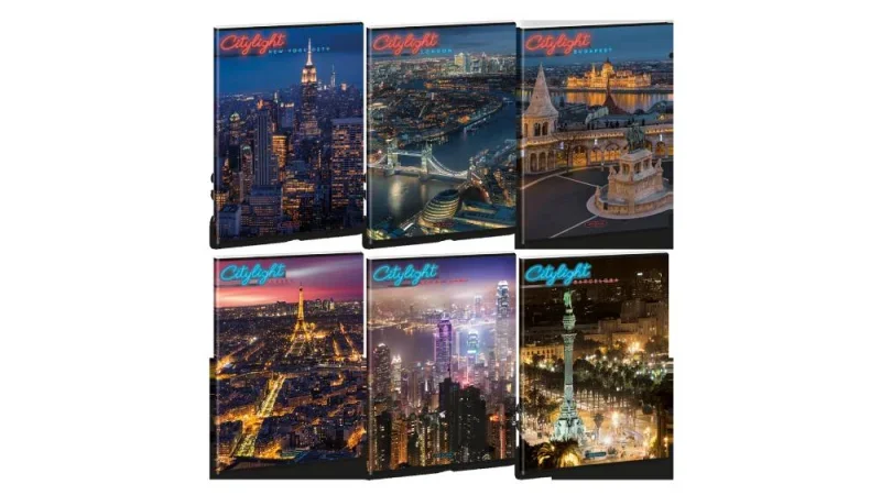Ars Una A4 extra kapcsos füzet négyzethálós City light (5420) 24