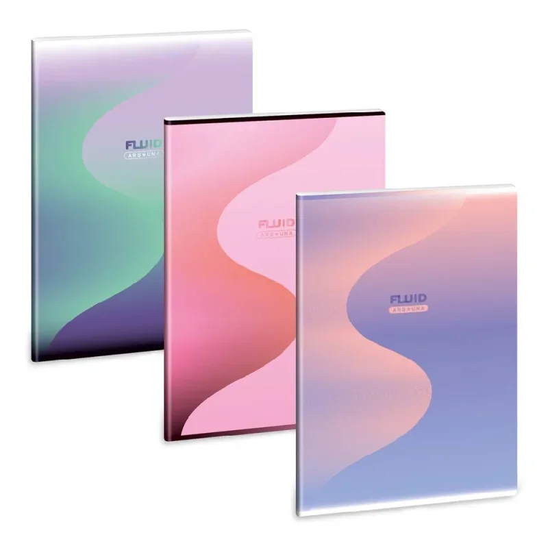 Ars Una A4 extra kapcsos füzet-négyzethálós Fluid (5445) 24