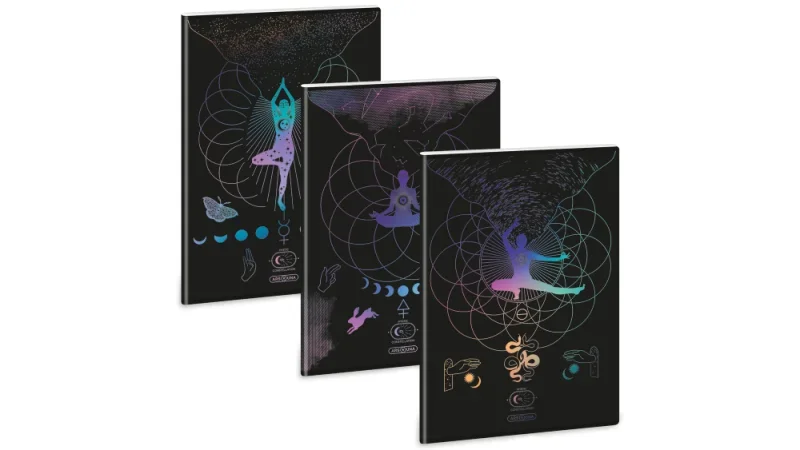 Ars Una A4 extra kapcsos füzet, négyzethálós Mystic Constellation (5491) 25