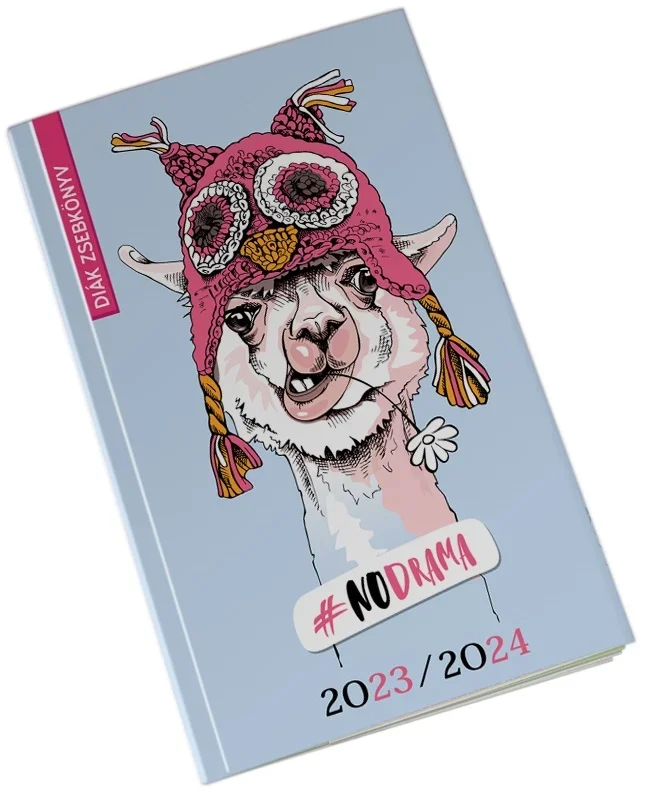 Reálszisztéma Diáknaptár 2025/2026 heti beosztású naptár, láma